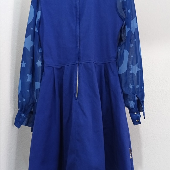 Loungefly Enchanted Blue Long Sleeve Dress - Picture 4 of 5